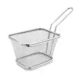 Mini Cestello Friggitrice  in Inox - MEDRI - Codice MCB-5T - Dimensioni cm 12x10 - Altezza cm 8 - Imballo confezione da n. 1 Unità