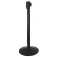 Colonna Con Nastro Nero in Inox - MEDRI - Codice CCS-36BK - Altezza cm 90 - Imballo confezione da n. 1 Unità