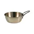 Tegame Tondo 1 Manico Servire Argento in Inox - MEDRI - Codice SSBL-01S - Diametro 105 cm - Altezza  4 - Imballo confezione da n. 1 Unità