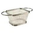 Mini Cestello Friggitrice Quadrato  in Inox - MEDRI - Codice MCB-4TD - Dimensioni cm 17x8.5 - Altezza  65 - Imballo confezione da n. 1 Unità