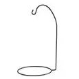 Alzata Con Gancio Per Barbecue Nero in Ferro - MEDRI - Codice SRR-18BK - Diametro 24 cm - Altezza 45 - Imballo confezione da n. 1 Unità