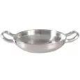 Tegame 2 Manici Servire Argento in Alluminio - MEDRI - Codice CPDH-09S - Diametro 25 cm - Imballo confezione da n. 6 Unità
