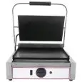 PIASTRA ELETTRICA IN GHISA - Mod. LM 1 - Piastra singola liscia - Piano cottura cm 22,5x23 - Potenza kW 1,8 - Alimentazione monofase - Dimensioni cm L 43 x P 31 x 22h - Norma CE