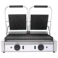 PIASTRA ELETTRICA IN GHISA - Mod. R 2 - Piastra doppia rigata - Piano cottura cm 48x24 - Potenza kW 1,8 (x2) - Alimentazione monofase - Dimensioni cm L 56,5 x P 31 x 22h - Norma CE
