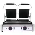 PIASTRA ELETTRICA IN GHISA - Mod. L 2 - Piastra doppia liscia - Piano cottura cm 48x24 - Potenza kW 1,8 (x2) - Alimentazione monofase - Dimensioni cm L 56,5 x P 31 x 22h - Norma CE
