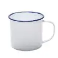 Mug Bianco in Alluminio Smaltato - MEDRI - Codice 26103 - Diametro 8 cm - Imballo confezione da n. 6 Unità