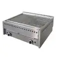GRIGLIA PIETRA LAVICA DOPPIA - Mod HT61 - Griglia di cottura a tondini - Potenza 18 kW - Alimentazione METANO-GPL - Dim cm L 78 x P 68 x h 32 - Norma CE