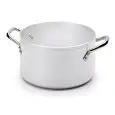 CASSERRUOLA ALTA IN ALLUMINIO CON 2 MANIGLIE - PER CUCINE AD INDUZIONE - SPESSORE 3 mm