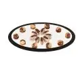 Vassoio Specchio Ovale  in Plastica - MEDRI Linea ISTANBUL - Codice ZCP137 - Dimensioni cm 60x40 - Imballo confezione da n. 1 Unità