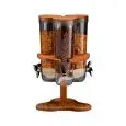 Dispenser Cereali 3 Posti  in Policarbonato - MEDRI Linea ISTANBUL - Codice ZCP 784 - Dimensioni cm 26x26 - Altezza  43 - Imballo confezione da n. 1 Unità