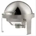 CHAFING DISH IN INOX ROTONDO - CAPACITA' Lt. 6 - DIMENSIONI mm. ø 515 x 485 h