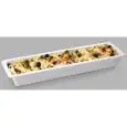 BACINELLA GASTRONOMIA IN MELAMINA BIANCA GN 2/4 (mm. L 530 x P 162) - RESISTENTI ALLE ROTTURE E SICURE AL CONTATTO CON OGNI ALIMENTO - LAVABILI IN LAVASTOVIGLIE