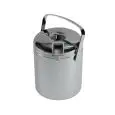 Secchiello Ghiaccio Silver in Abs - MEDRI Linea NIZZA - Codice JD-6018 - Diametro 14 cm - Altezza cm 18 - Imballo confezione da n. 1 Unità