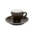 C/6 Tazze Caffè Con Piatto Marrone - MEDRI Linea BREAKFAST - Codice 390/390 - Capacità 8 cl  - Imballo confezione da n. 1 Unità