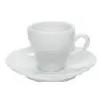 C/6 Tazze The Con Piatto Bianco - MEDRI Linea BREAKFAST - Codice 389/389 - Capacità 18 cl  - Imballo confezione da n. 1 Unità