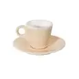 C/6 Tazze Caffè Coniche Con Piatto Avorio - MEDRI Linea BREAKFAST - Codice 761S/2936 - Capacità 8 cl  - Imballo confezione da n. 1 Unità