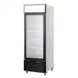 ARMADIO FRIGORIFERO IN ACCIAIO - Mod. MCF8714GR - VENTILATO - CAPACITA' LT 610 - N. 1 PORTA VETRO - TEMPERATURA 0°/+8°C - Dim. cm L 68,5 x P 80,5 x h 206,5 - Norma CE