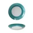 Piatto Pasta Verde - MEDRI Linea MATIZ - Diametro 27 cm - Imballo confezione da n. 6 Unità