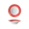 Pasta Bowl Corallo - MEDRI Linea MATIZ - Diametro 23,5 cm - Imballo confezione da n. 6 Unità