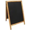 Lavagna Duplo Teak in Legno - SECURIT - Codice SBDW-TE-85 - Dimensioni cm 85x55 - Imballo confezione da n. 1 Unità
