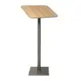Leggio Portamenù in Legno/Inox - SECURIT - Codice MCS-115-TE - Dimensioni cm 115x54 - Imballo confezione da n. 1 Unità