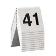 C/10 Numeri Da Tavolo Bianco in Plastica - SECURIT - Codice TN-41-50-WT - Dimensioni cm 5x4 - Imballo confezione da n. 1 Unità