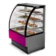 VETRINA REFRIGERATA PER PASTICCERIA - MOD. EVO_VT - REFRIGERAZIONE VENTILATA - TEMPERATURA °C +2/+4 - VETRO FRONTALE APRIBILE E PORTE SCORREVOLI POSTERIORI IN VETROCAMERA TEMPRATA - VETRI LATERALI IN VETROCAMERA - N. 3 MENSOLE IN VETRO CON ILLUMINAZIONE A