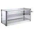 VETRINA ESPOSITIVA NEUTRA - MOD. LC93O - N. 2 RIPIANI ESPOSITIVI - FIANCHI E FRONTALE IN VETRO TEMPERATO - ANTINE IN POLICARBONATO - DIM. Cm L 87 x P 37 x h 39 - NORMA CE