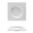 Piatto Fondo Quadro - MEDRI Linea GOURMET BONE CHINA - Codice FA0043 - Dimensioni cm 25x25 - Imballo confezione da n. 3 Unità