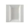 Piatto Quadro Fondo Ala - MEDRI Linea GOURMET BONE CHINA - Codice FG0071 - Dimensioni cm 24x24 - Imballo confezione da n. 4 Unità