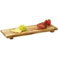 Tagliere Rettangolare Con Piede in Acacia - KESPER - Codice 28470 - Dimensioni cm 53x19 - Imballo confezione da n. 1 Unità