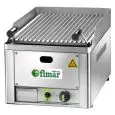 GRIGLIE PIETRA LAVICA GL - Mod. GL/33 - Griglia di cottura a V in acciaio inox anticaduta grassi - Potenza 6,5 kW - Alimentazione METANO-GPL - Dim. cm L 33 x P 54 x h 22 - Norma CE