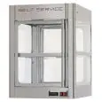 VETRINA TERMICA - MOD. TCR 1 - Apertura porta da entrambi i lati - Piano intermedio per esposizione prodotti - Potenza 1450 W - Voltaggio 230 V - Dimensioni: cm L 62,9 x P 71,3 x 88,1 h - Norma CE