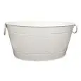 Spumantiera Ovale Bianco in Zincato - ILSA - Codice 1046.020 - Dimensioni cm 40x28 - Altezza cm 22 - Imballo confezione da n. 1 Unità