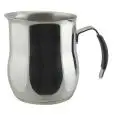 Lattiera 1/2 Tazza  in Inox - ILSA Linea OMNIA - Codice 84A - Capacità 8 cl  - Imballo confezione da n. 1 Unità