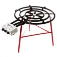 Fornello Bruciatore per paella con Supporto Rinforzato 3 Piedi  - GARCIMA Linea GAS - Codice G20903 - Diametro 90 cm - Imballo confezione da n. 1 Unità