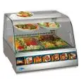 ESPOSITORE DA BANCO VETRINA CALDA - SERIE CHEFFDRY - STRUTTURA IN ACCIAIO INOX - Temp. °C +30/+70 - MONOFASE - STATICA - ILLUMINAZIONE - MOTORE INCORPORATO