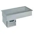 VASCA ESPOSITIVA DA INCASSO REFRIGERATA - MOD. ARMONIA - PER PASTICCERIA O PIATTI PRONTI - Temp. °C +4/+10 - ALIMENTAZIONE MONOFASE V 230/1/50 Hz - REFRIGERAZIONE STATICA - Gas refrigerante R290 - SBRINAMENTO AUTOMATICO A PAUSA
