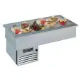 VASCA ESPOSITIVA DA INCASSO REFRIGERATA - MOD. ARMONIA RUGIADA  - PER GASTRONOMIA - Temp. °C -1/0 - ALIMENTAZIONE MONOFASE V 230/1/50 Hz - REFRIGERAZIONE STATICA - Gas refrigerante R290 - SBRINAMENTO MANUALE