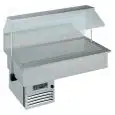 VASCA ESPOSITIVA DA INCASSO REFRIGERATA - MOD. MELODIA - PER PASTICCERIA O PIATTI PRONTI - CUPOLA E SCHIENALE A SPECCHIO - Temp. °C +4/+10 - ALIMENTAZIONE MONOFASE V 230/1/50 Hz - REFRIGERAZIONE STATICA - Gas refrigerante R290 - SBRINAMENTO AUTOMATICO A P