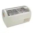 ESPOSITORE DA BANCO REFRIGERATO - MOD. BABY - CAPACITA' LT. 52 - REFRIGERAZIONE STATICA - TEMPERATURA 0°/-18° - Dim. Cm. L 92,5 x P 50,5 x h 62 - Norma CE