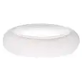 Piatto Cuscino Bianco - MEDRI Linea CLOUD - Diametro 28 cm - Altezza  7 - Imballo confezione da n. 2 Unità
