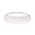 Piatto Cuscino No Cupola Bianco - MEDRI Linea CLOUD - Diametro 20 cm - Altezza 6 - Imballo confezione da n. 2 Unità