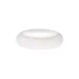 Piatto Cuscino Bianco - MEDRI Linea CLOUD - Diametro 14 cm - Altezza  5 - Imballo confezione da n. 2 Unità
