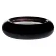 Piatto Cuscino Nero - MEDRI Linea CLOUD - Diametro 28 cm - Altezza 7 - Imballo confezione da n. 2 Unità