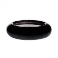 Piatto Cuscino Nero - MEDRI Linea CLOUD - Diametro 20 cm - Altezza 6 - Imballo confezione da n. 2 Unità