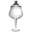 Vaso Potiche Con Piede  - MEDRI Linea CLOUD - Diametro 22 cm - Altezza  42 - Imballo confezione da n. 1 Unità