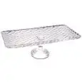 Alzata Rettangolare Diamante  - MEDRI Linea CLOUD - Dimensioni cm 37,5x18 - Altezza  10 - Imballo confezione da n. 1 Unità