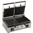 PIASTRA ELETTRICA - MOD. PE2/M - N. 2 PIANI DI COTTURA cm 25X25,5 (N. 1 LISCIO E N. 1 RIGATO) - POTENZA W 3000 - ALIMENTAZIONE V 230/50Hz MONOFASE - DIM. Cm L 51,5 X P 43,5 X h 23,5 - NORMA CE