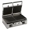 PIASTRA ELETTRICA - MOD. PE2/R - N. 2 PIANI DI COTTURA RIGATI cm 25X25,5 - POTENZA W 3000 - ALIMENTAZIONE V 230/50Hz MONOFASE - DIM. Cm L 51,5 X P 43,5 X h 23,5 - NORMA CE
